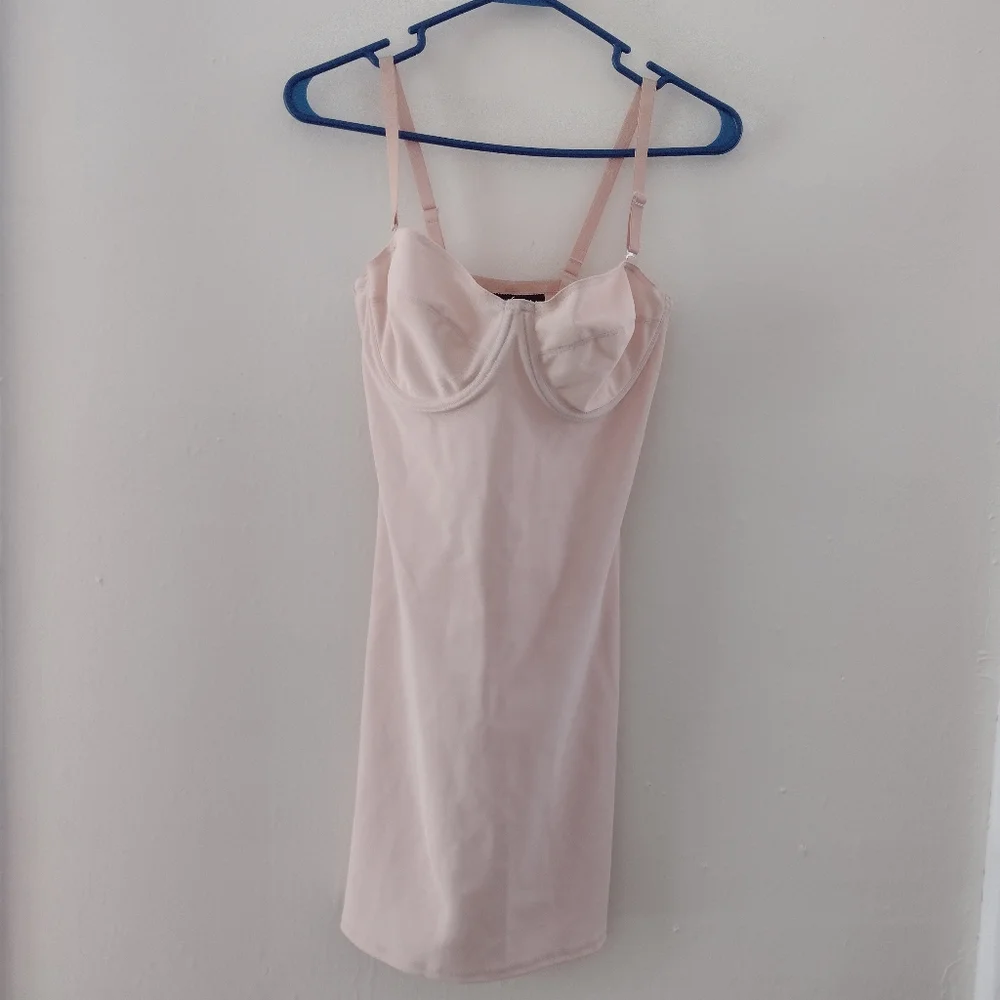 Body Slimmers by Nancy Ganz Underwire Slip Dress w/ Convertible Straps Size 36C